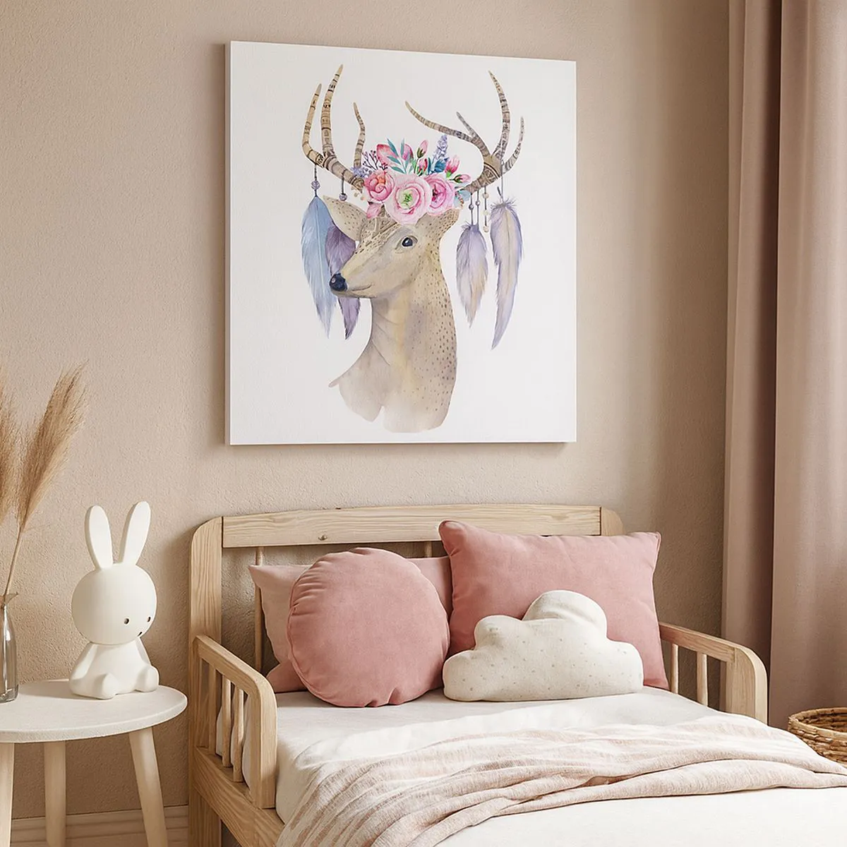 Obraz na plátne - Sprievodca duše - jemný, nevinný - 50x50 cm