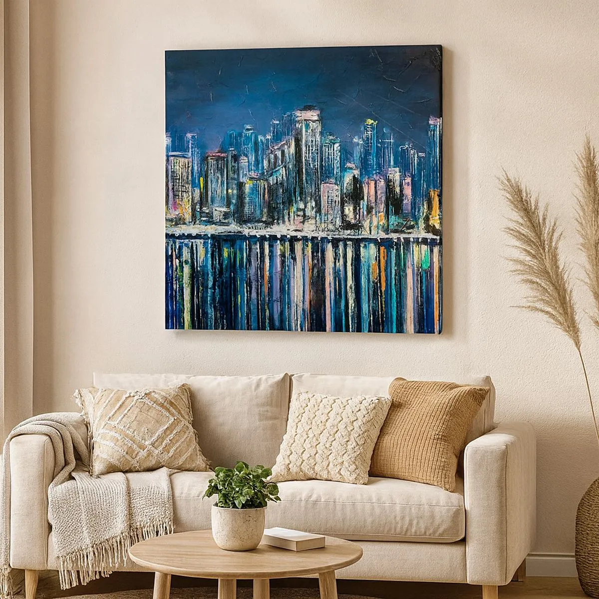 Obraz na plátně - Kaskáda světel - 70x70 cm