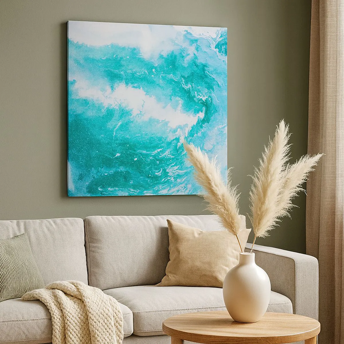 Cuadro sobre lienzo - Impresión de Imagen - En el núcleo del elemento - 50x50 cm