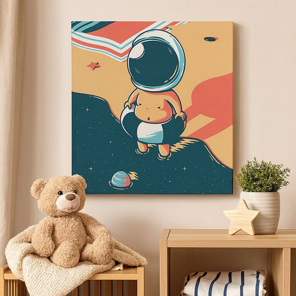 Lærredstryk - Billede på lærred - Fra et andet perspektiv - 40x40 cm