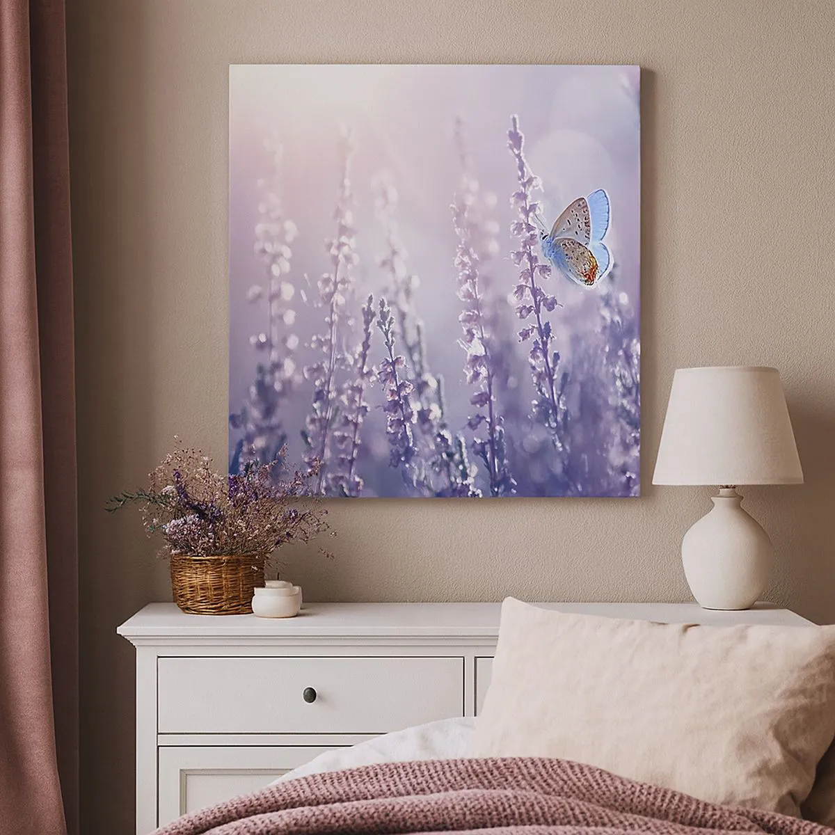 Impression sur toile - Image sur toile - Baiser de papillon - 40x40 cm