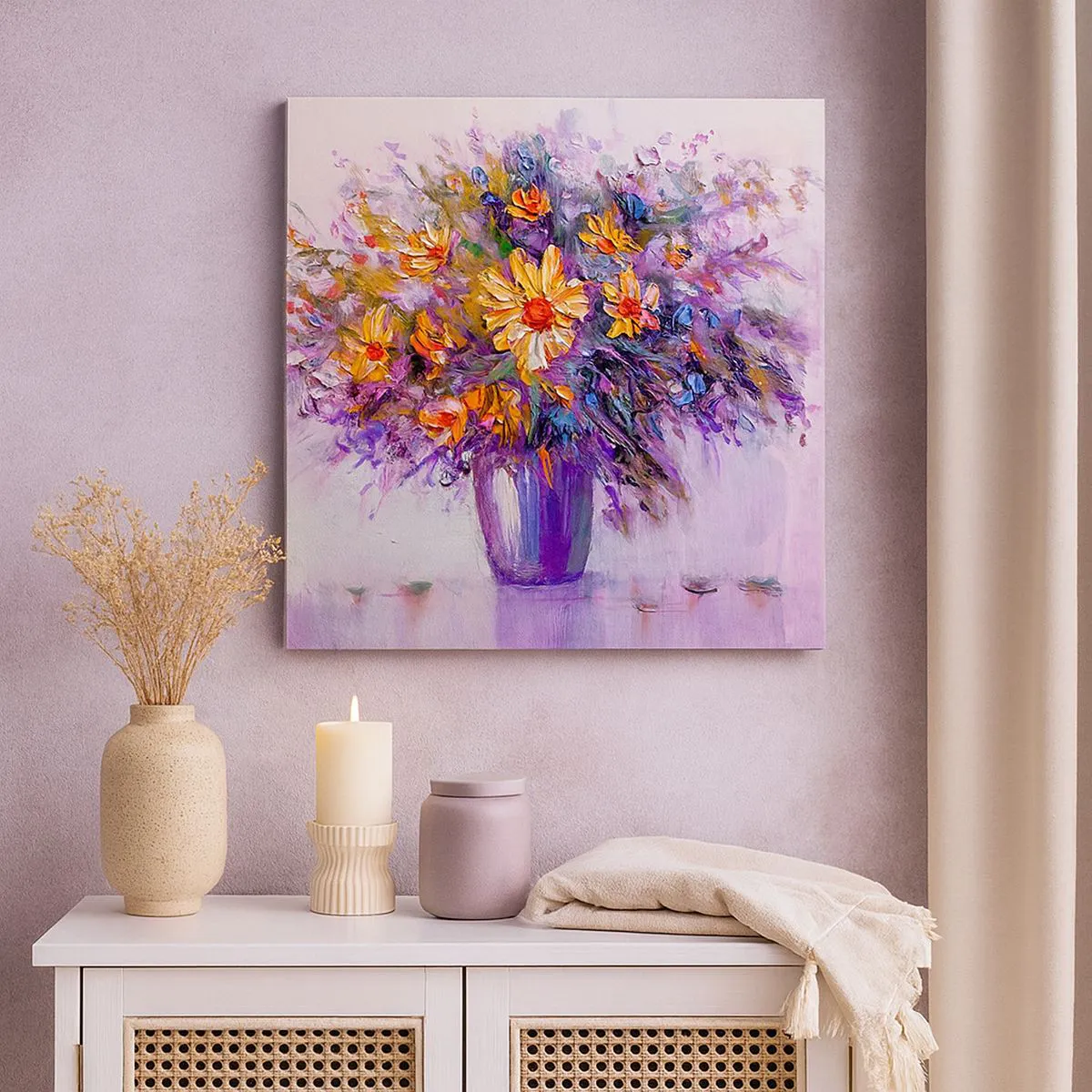 Tablou pe pânză - Miroase dulce, arată dulce - 30x30 cm