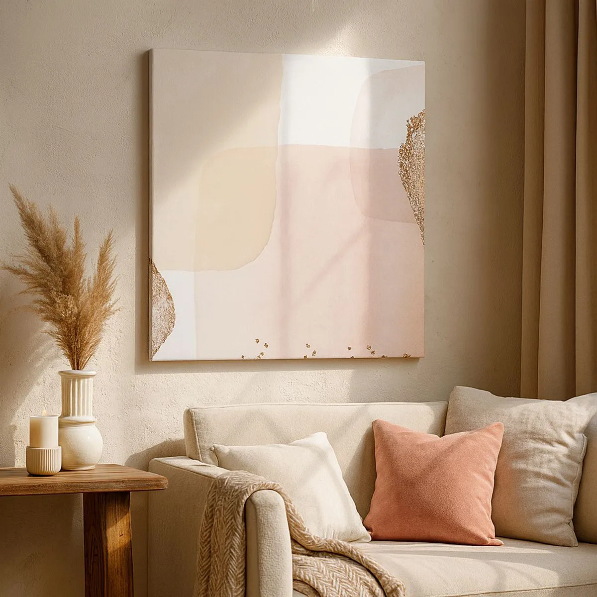 Quadro em tela - Olhar através da cor - 60x60 cm