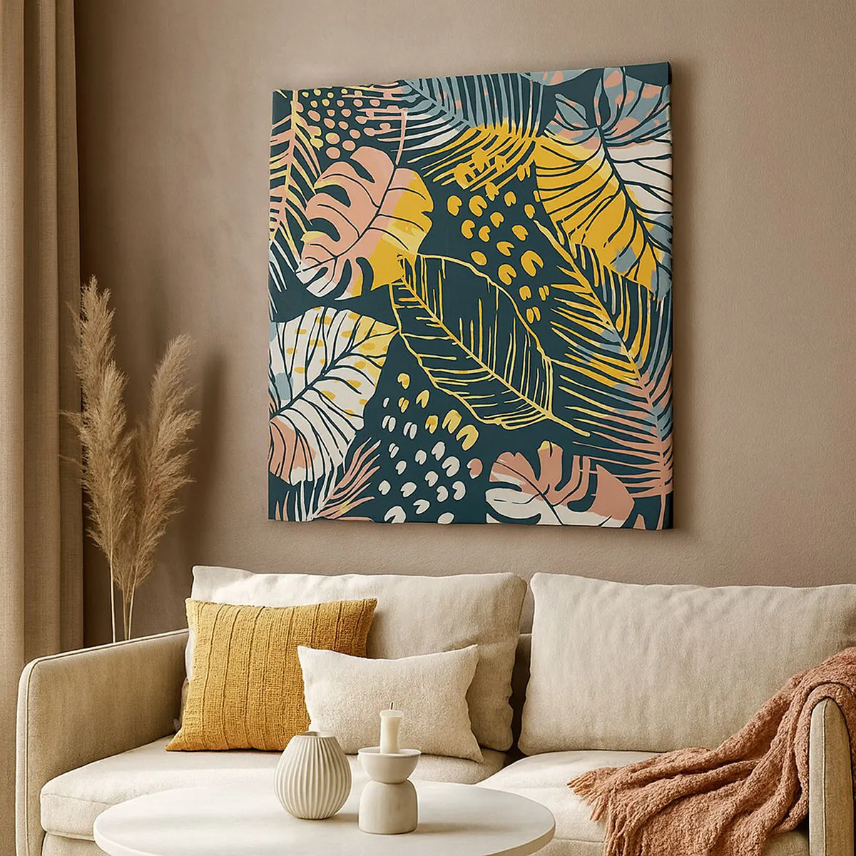 Bild auf Leinwand - Leinwandbild - Grüne Fantasie - 30x30 cm