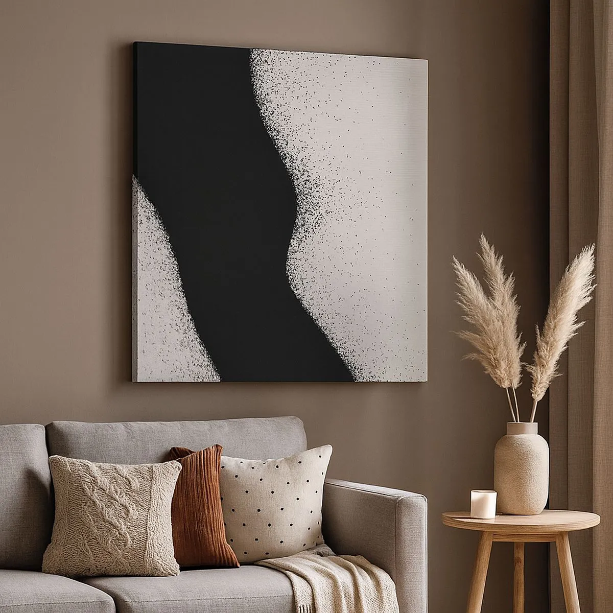 Canvastavla - Bild på duk - Flytande balans - 70x70 cm