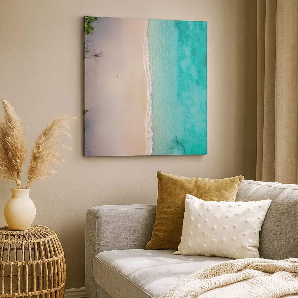 Tablou pe pânză - Plaja din paradis - 30x30 cm