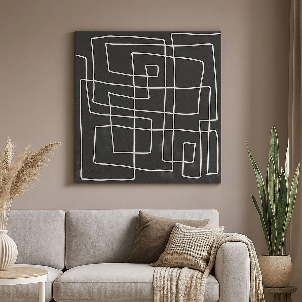 Canvastavla - Bild på duk - Inte så enkelt - 50x50 cm