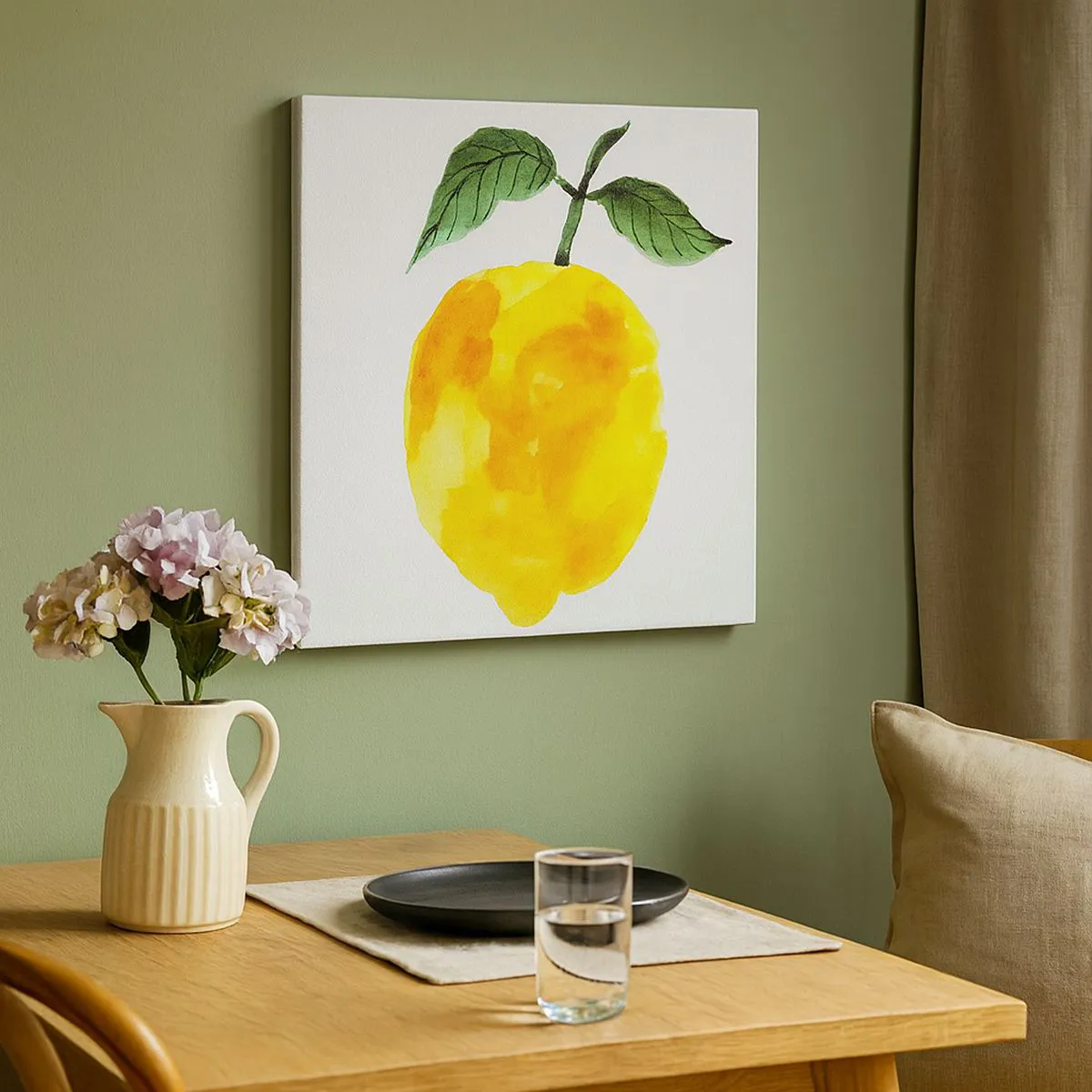 Quadro em tela - Como saborear o sol - 30x30 cm