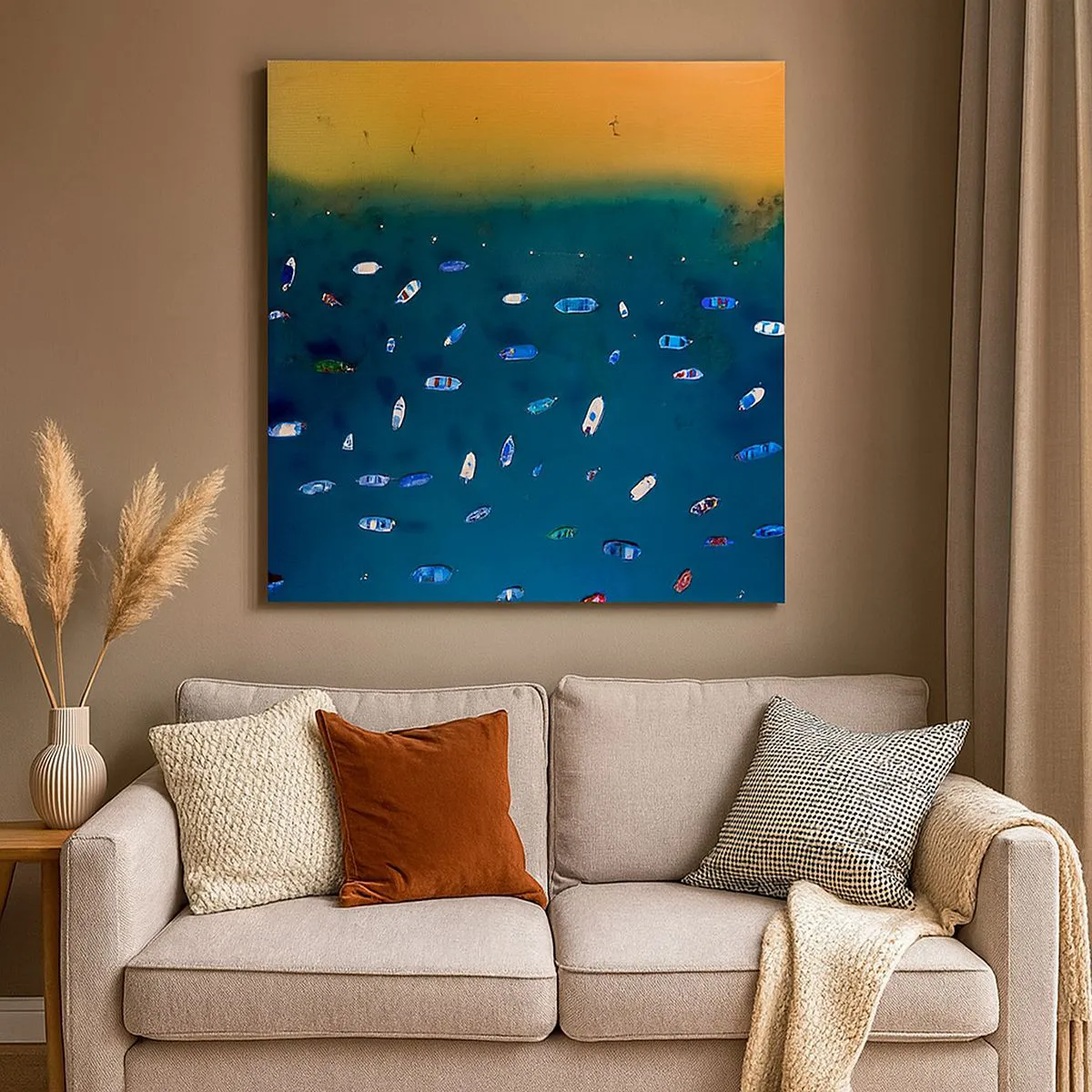 Obraz na płótnie - Wakacyjna gra - 50x50 cm