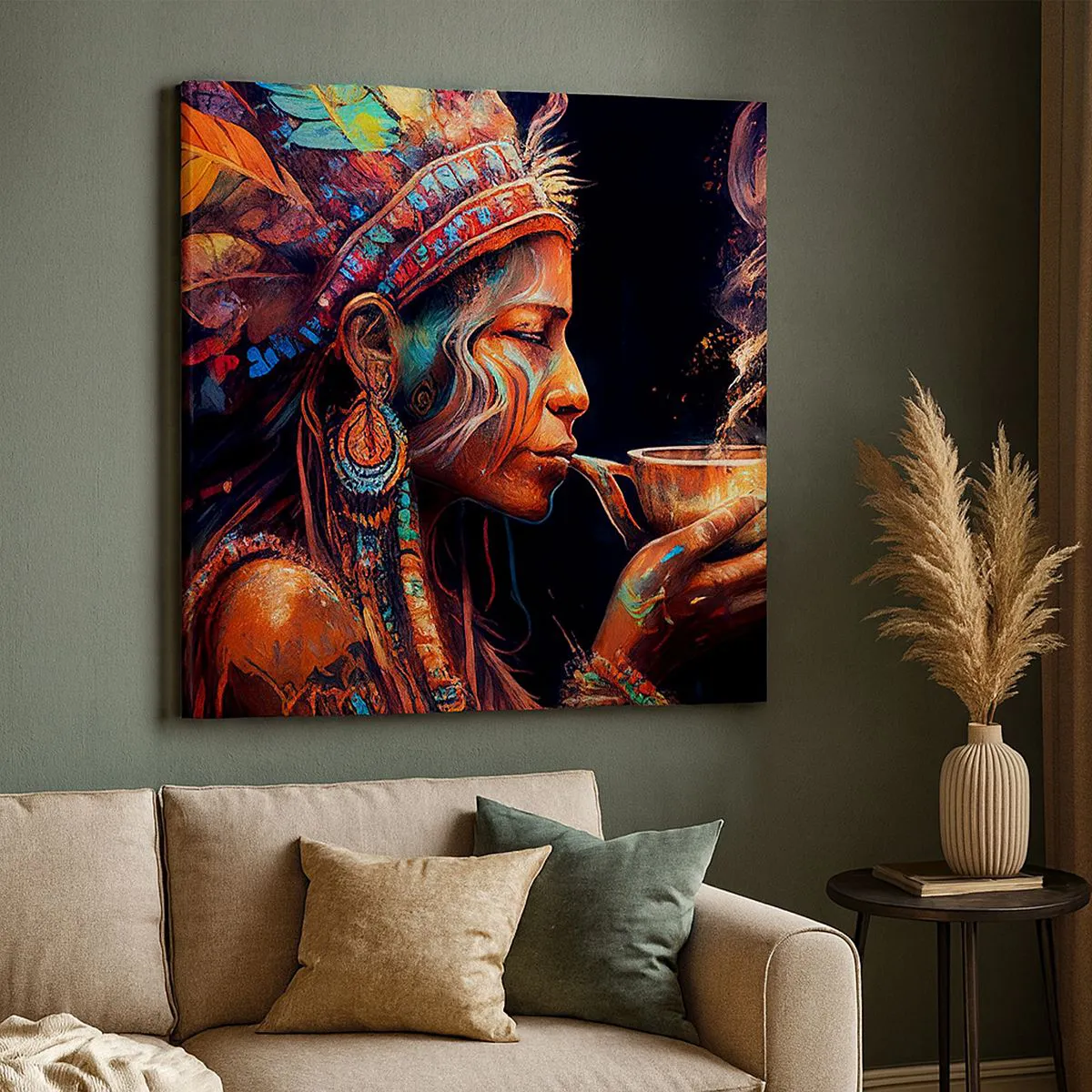 Canvas picture - Magical Ritual - 70x70 cm