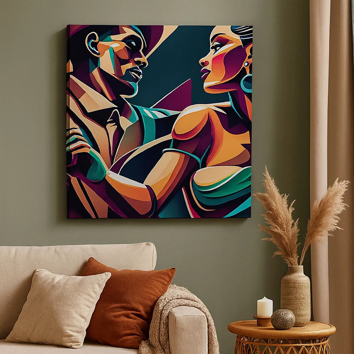 Tablou pe pânză - În ritmul inimii - 70x70 cm