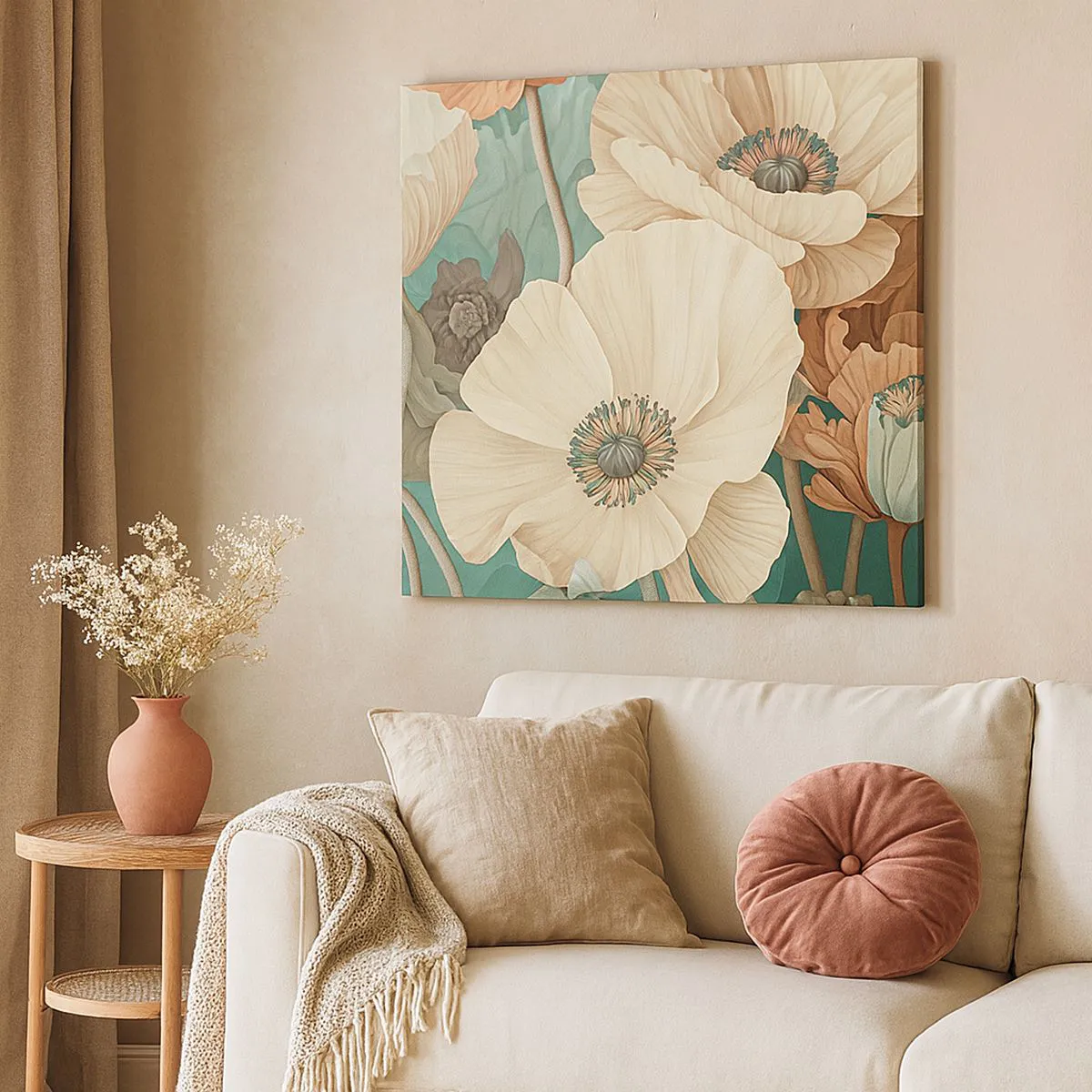 Canvas picture - Whisper of the Poppies - 60x60 cm