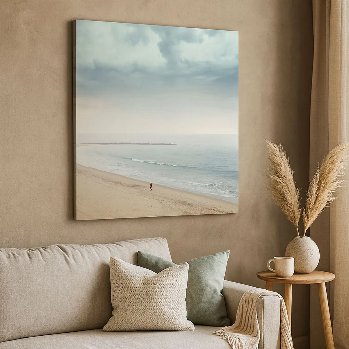 Cuadro sobre lienzo - Impresión de Imagen - En busca de la paz - 30x30 cm