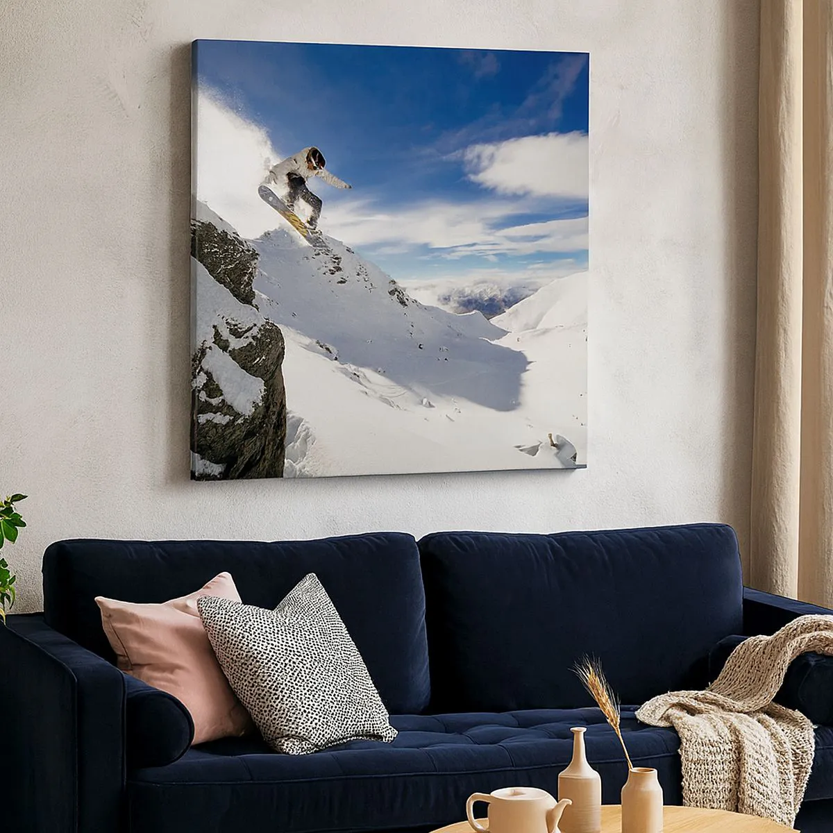 Lærredstryk - Billede på lærred - Frihed uden grænser - 30x30 cm