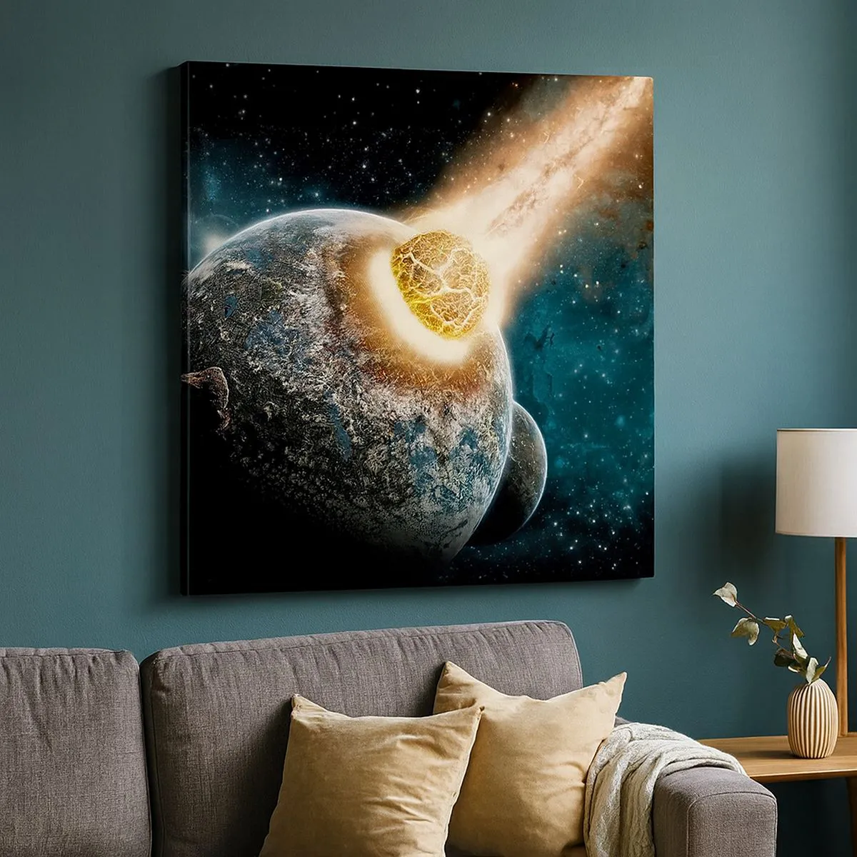 Cuadro sobre lienzo - Impresión de Imagen - ¿Condena o nacimiento? - 60x60 cm