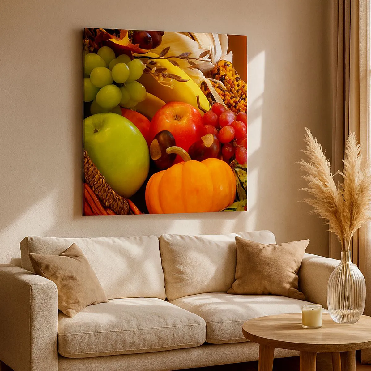 Obraz na płótnie - Koszyk urodzaju - 30x30 cm