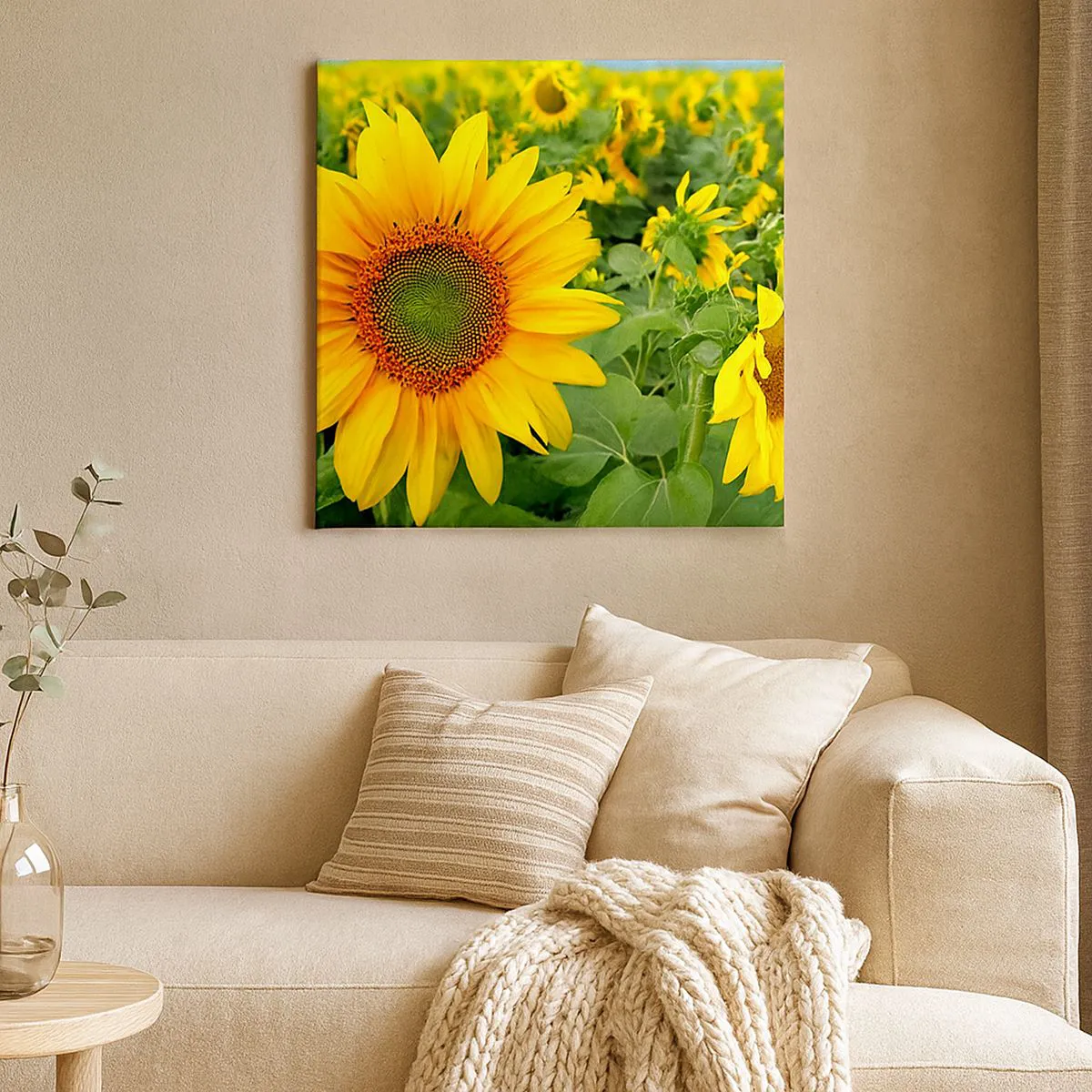 Obraz na płótnie - Rozgorzały setki słońc - 50x50 cm