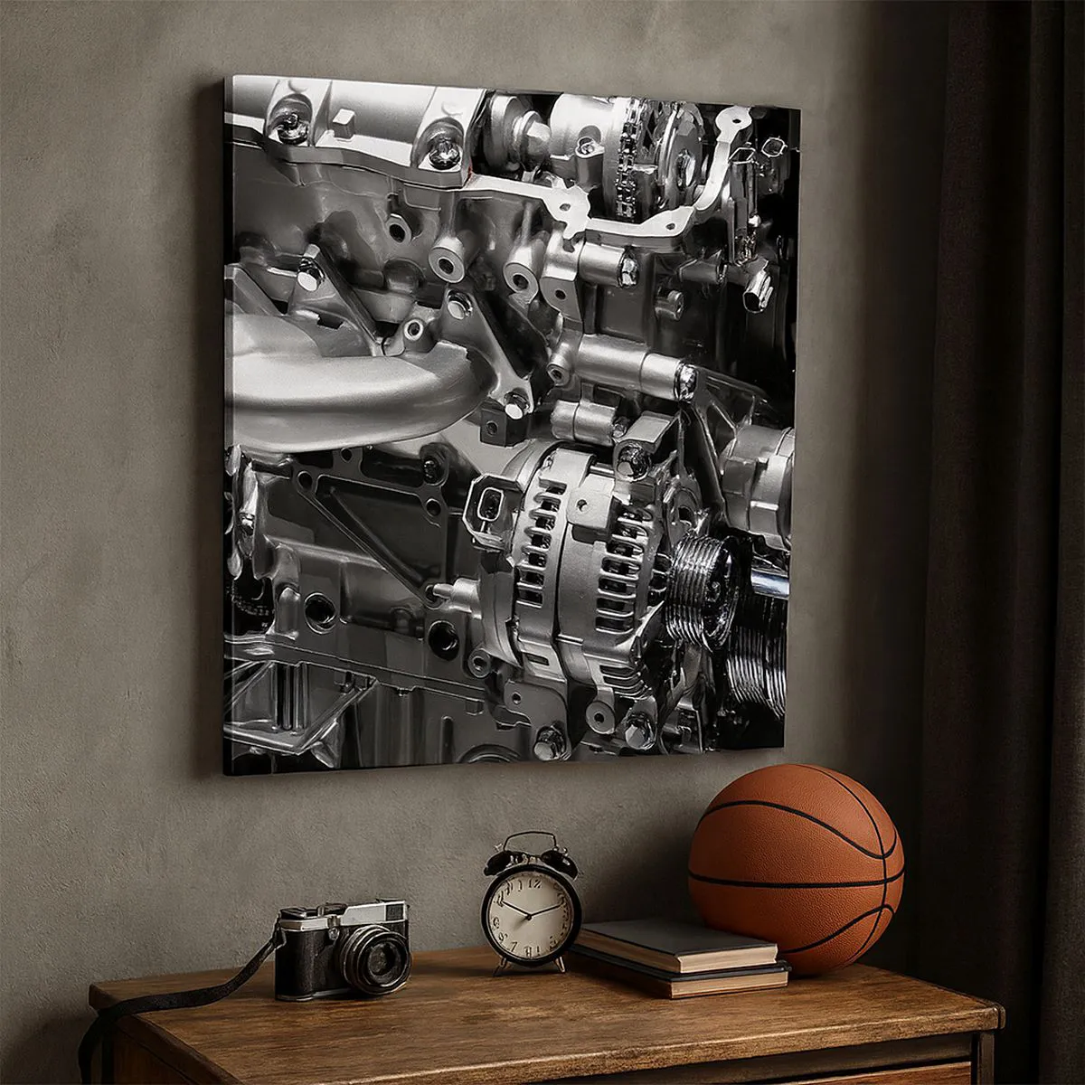 Canvastavla - Bild på duk - Stål, vacker, stark - 70x70 cm