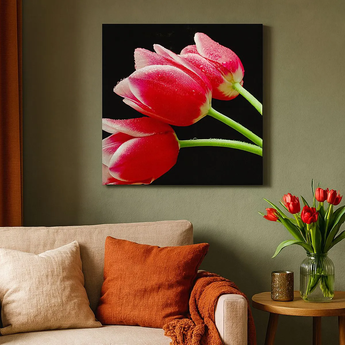 Bild auf Leinwand - Leinwandbild - Ein Versprechen der reinen Liebe - 70x70 cm