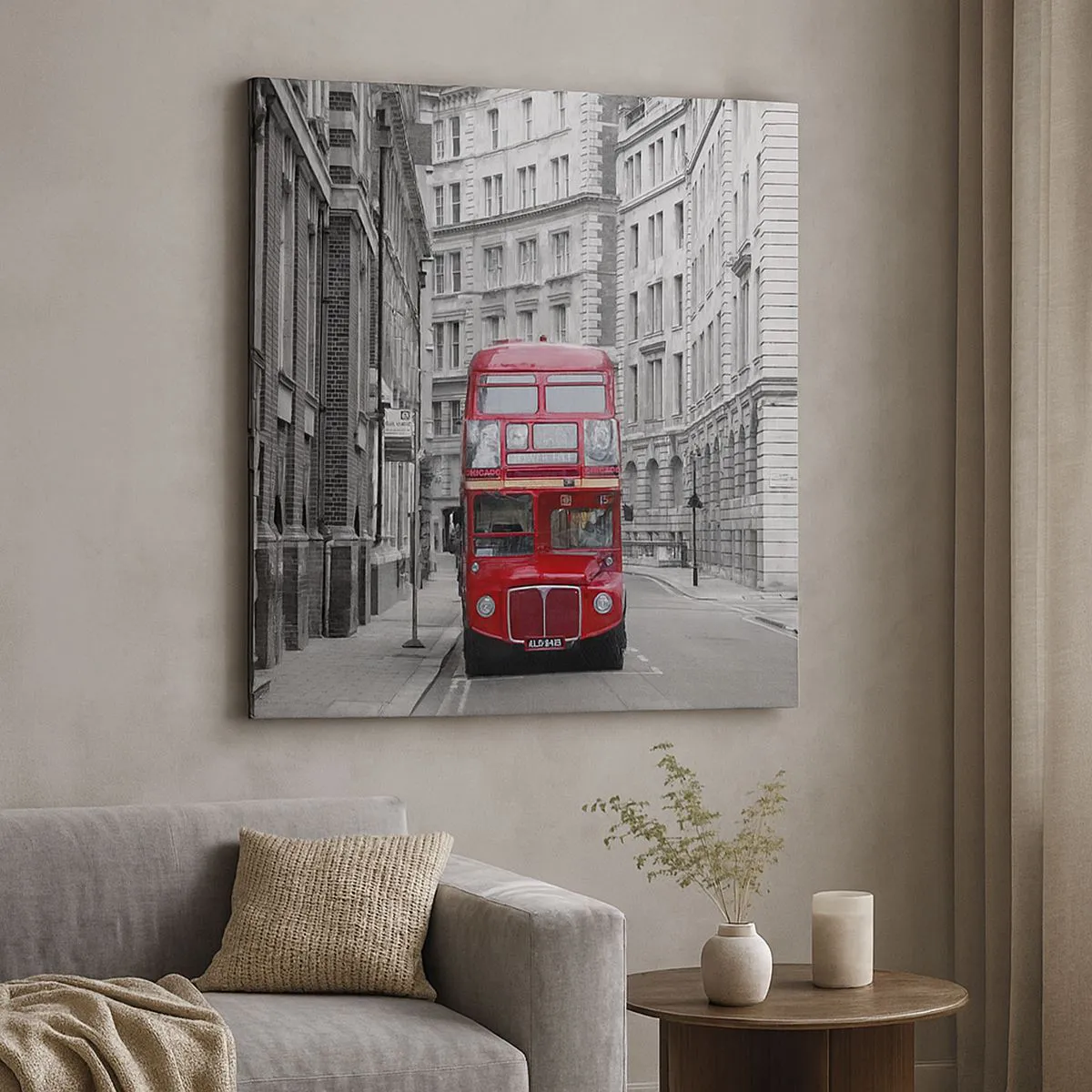 Tablou pe pânză - Viața de zi cu zi nu trebuie să fie gri - 30x30 cm