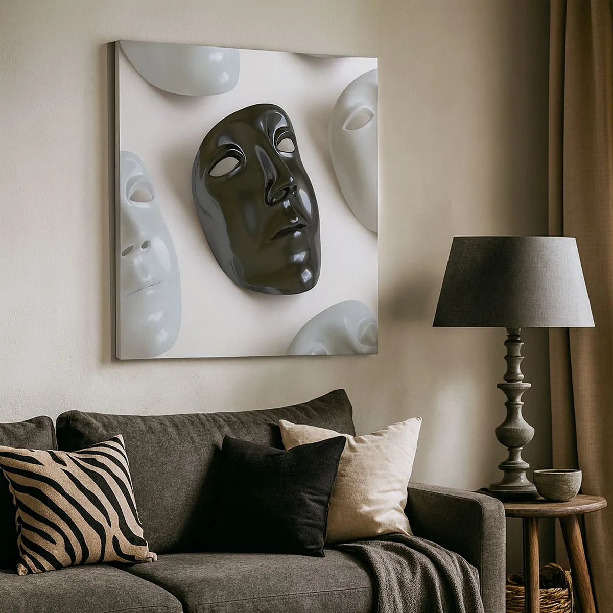 Lærredstryk - Billede på lærred - Hvordan skiller man sig ud? - 70x70 cm