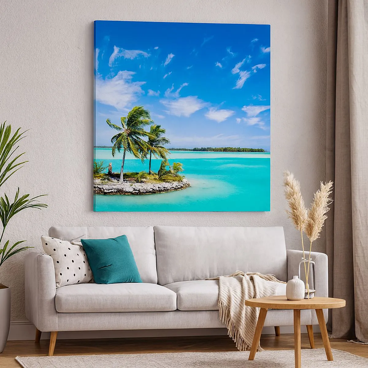 Bild auf Leinwand - Leinwandbild - Ein Paradies auf Erden - 30x30 cm