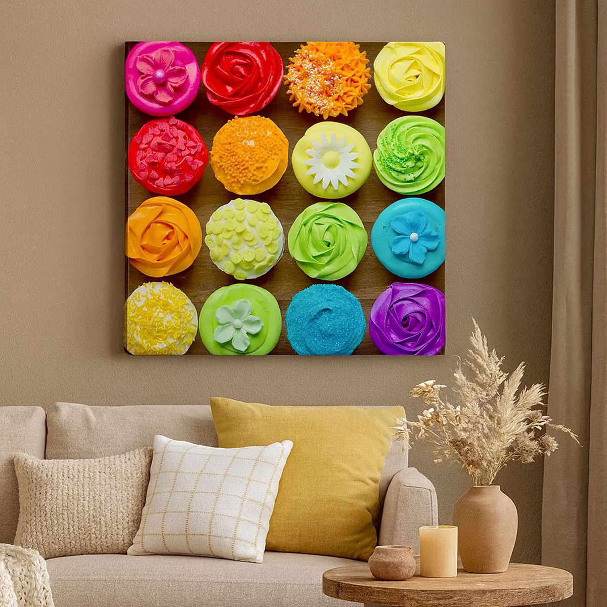 Quadro em tela - Todos diferentes - todos deliciosos - 30x30 cm