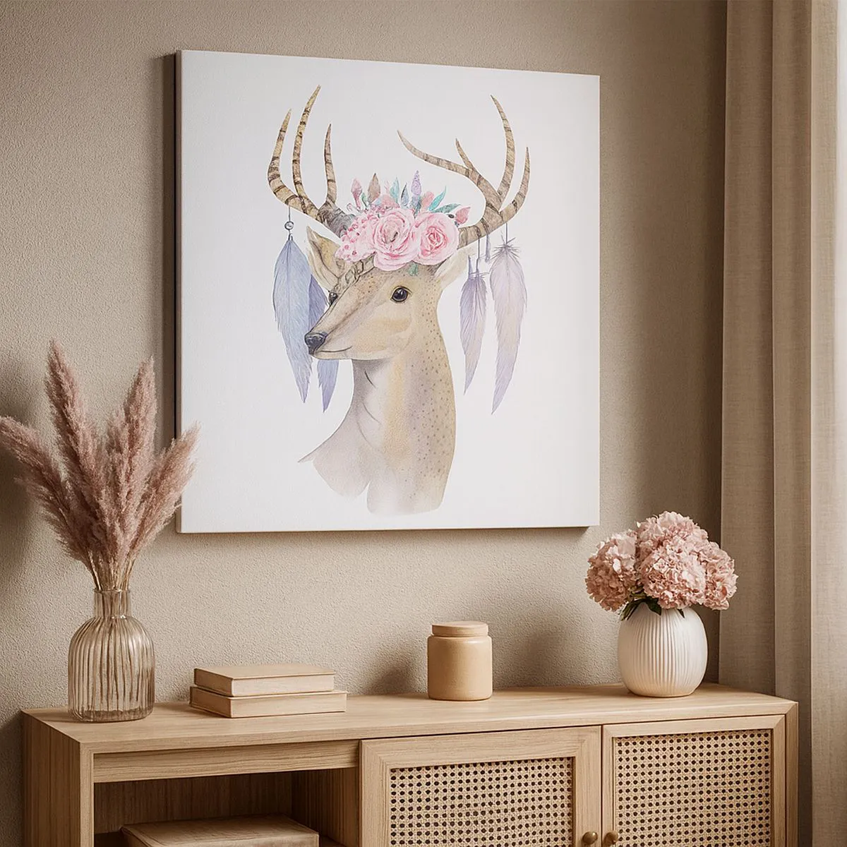 Obraz na plátne - Sprievodca duše - jemný, nevinný - 50x50 cm