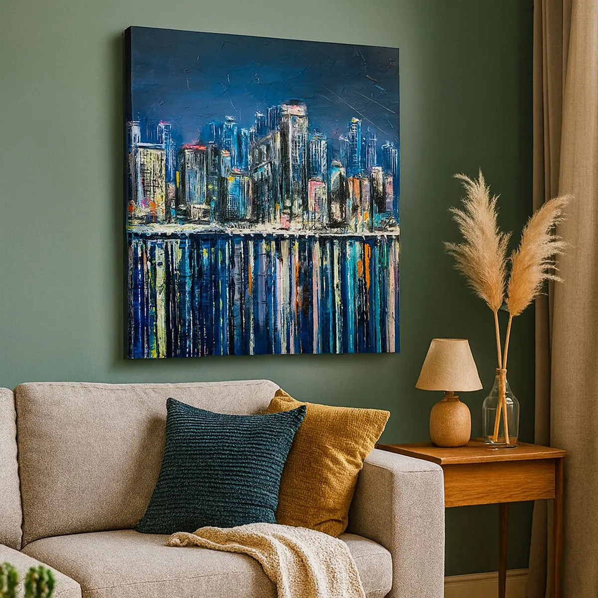 Obraz na plátně - Kaskáda světel - 70x70 cm