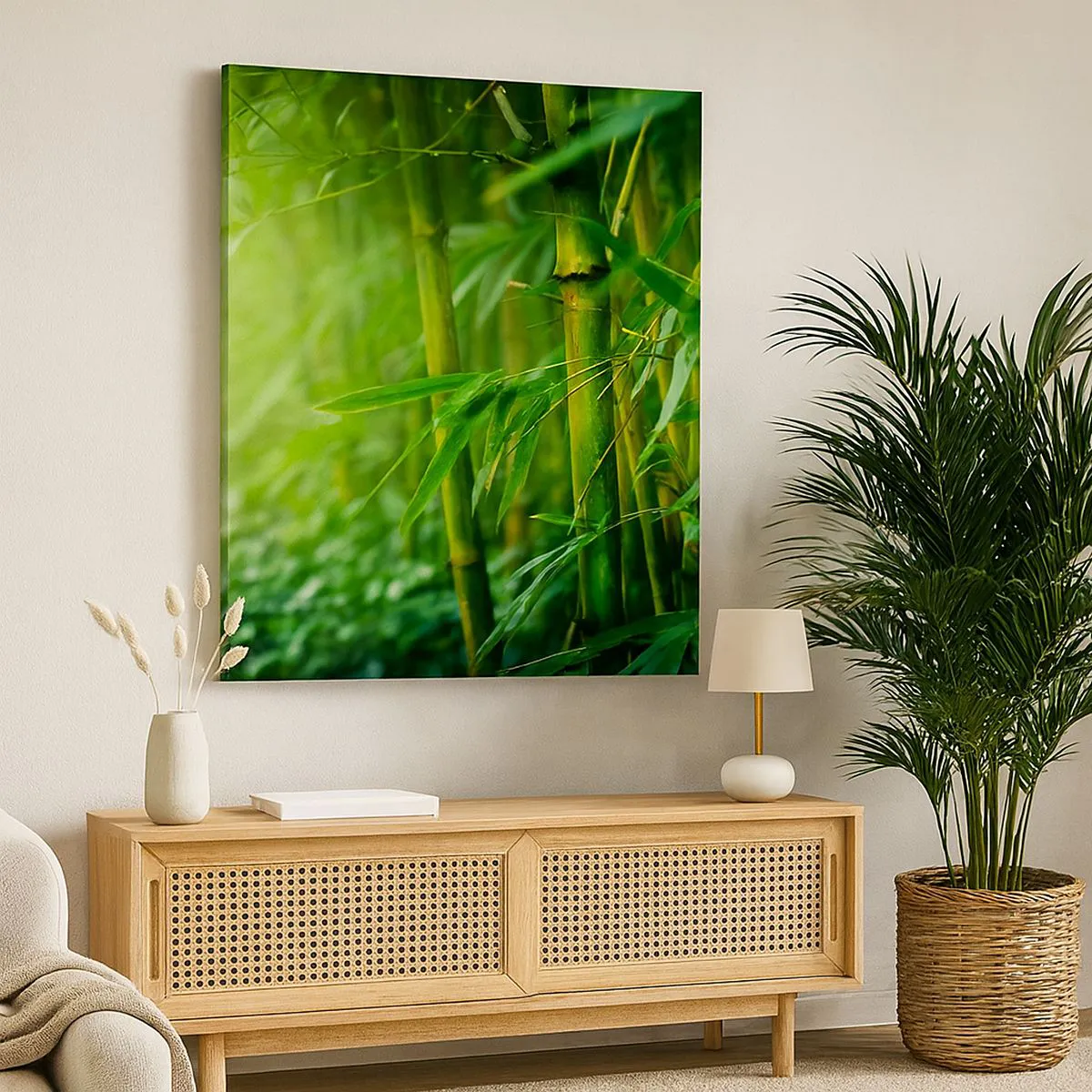 Lærredstryk - Billede på lærred - Lær selve det grønne at kende - 40x40 cm