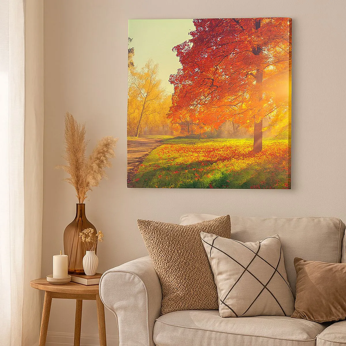 Cuadro sobre lienzo - Impresión de Imagen - ¡Cuidado! Femme fatale - 30x30 cm