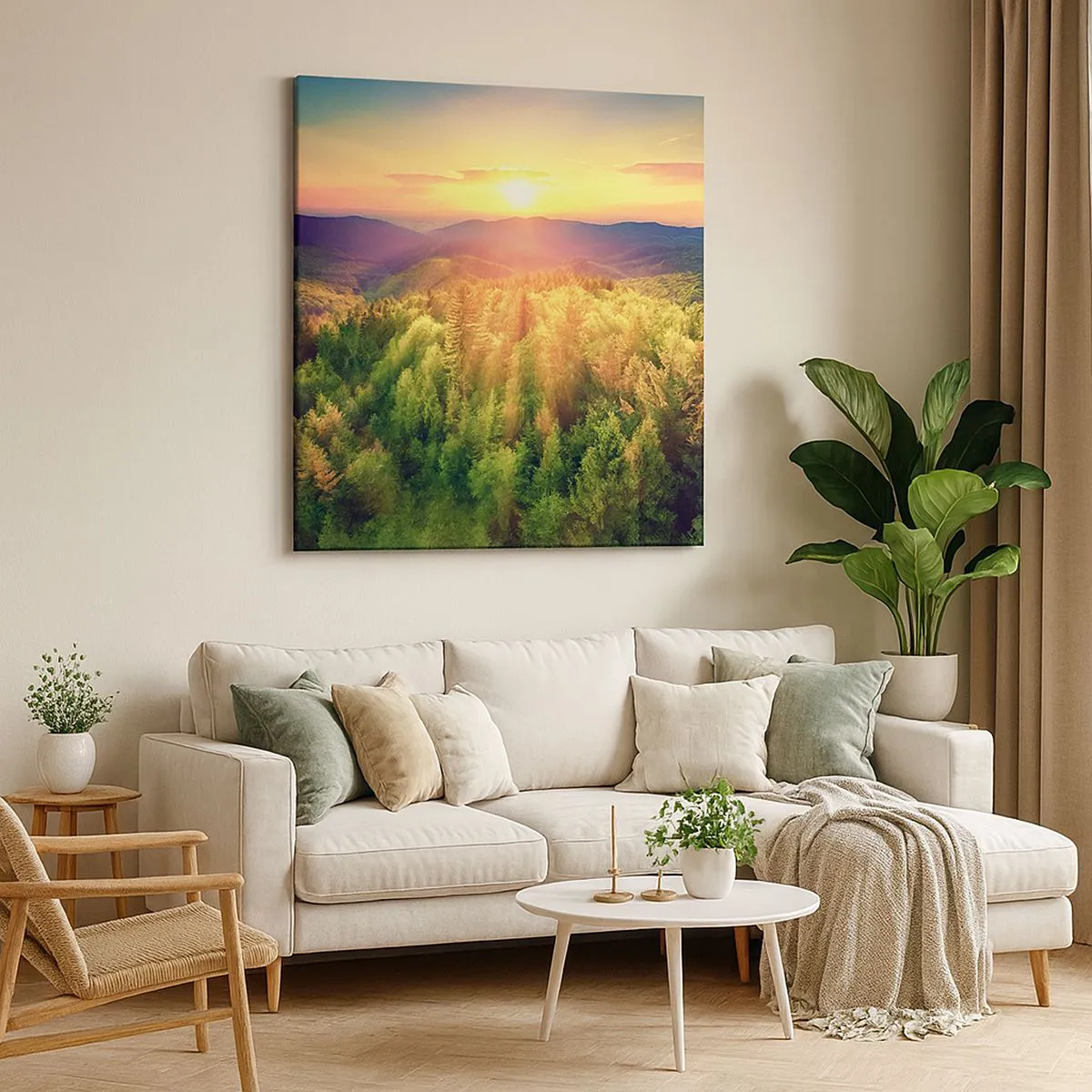 Schilderen op canvas - Hoekpunten en topjes - 30x30 cm