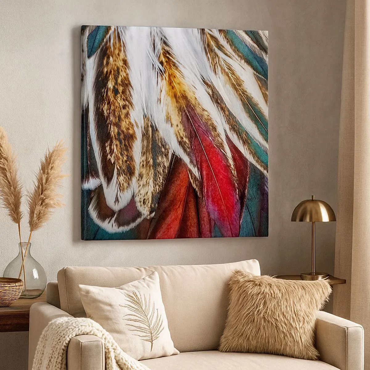 Bild auf Leinwand - Leinwandbild - Geheimnisse des Fliegens - 70x70 cm