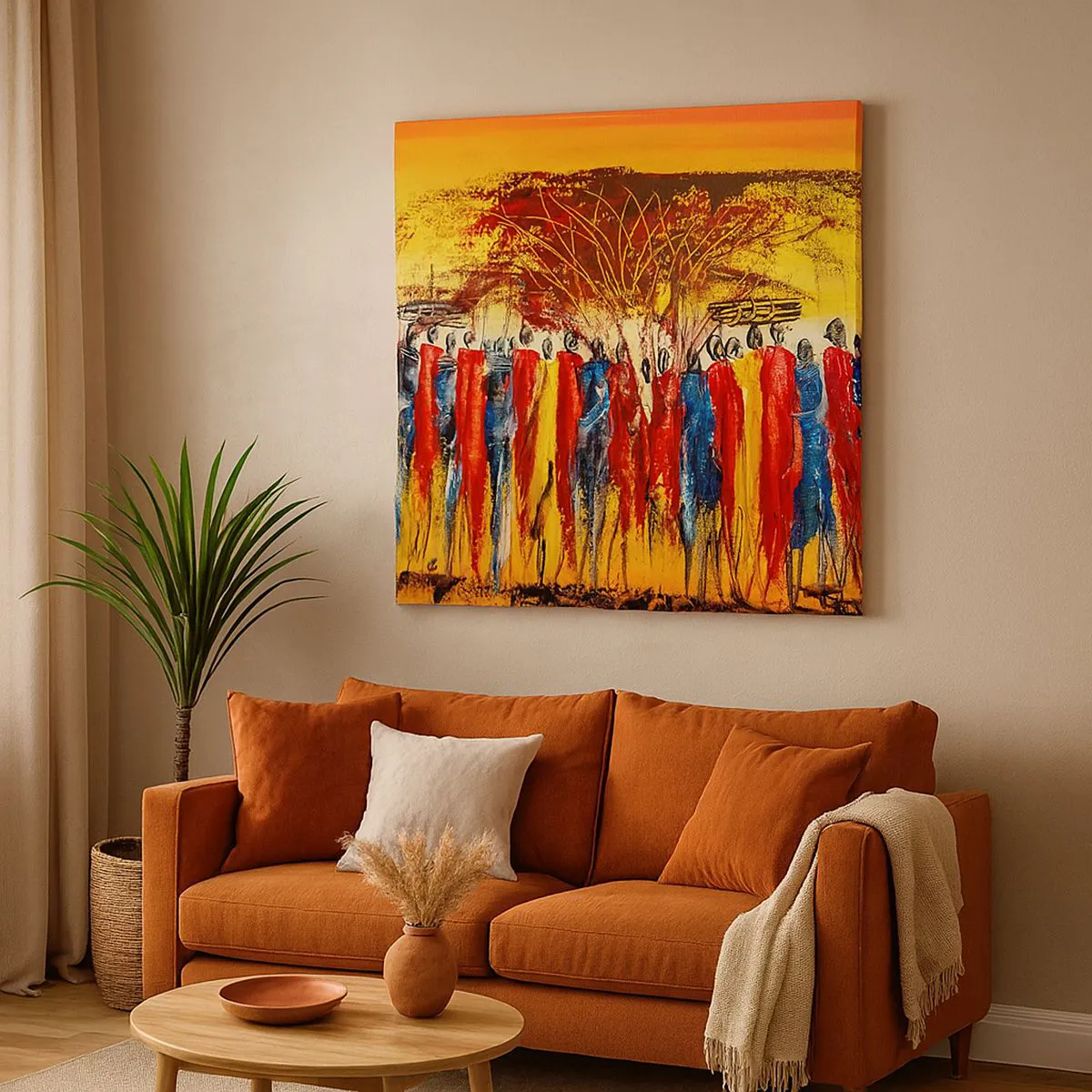 Bild auf Leinwand - Leinwandbild - Dort, dort, dort gehen sie - 40x40 cm