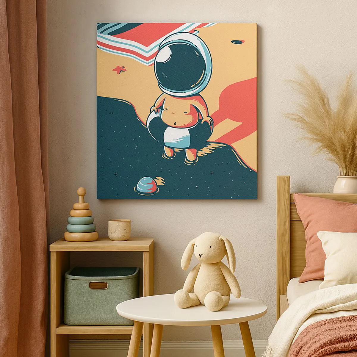 Lærredstryk - Billede på lærred - Fra et andet perspektiv - 40x40 cm