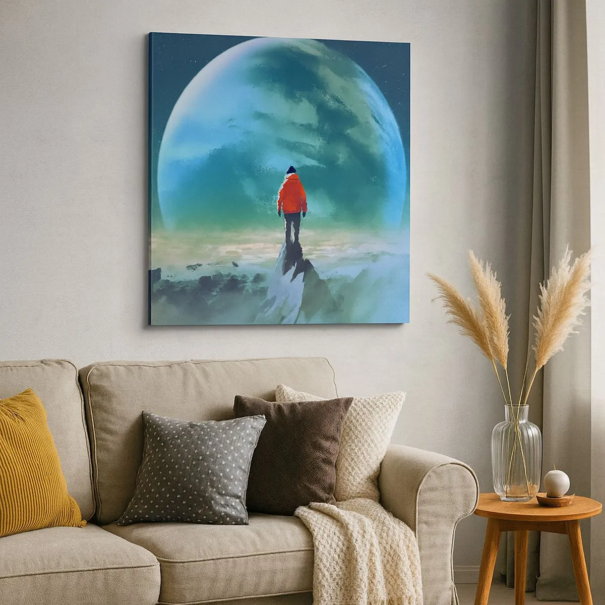 Tablou pe pânză - Descoperitorul unui nou ținut - 70x70 cm