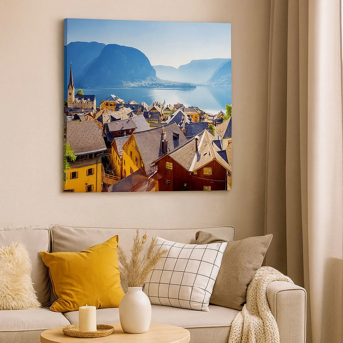 Canvastavla - Bild på duk - Mera pittoreskt blir det inte - 30x30 cm