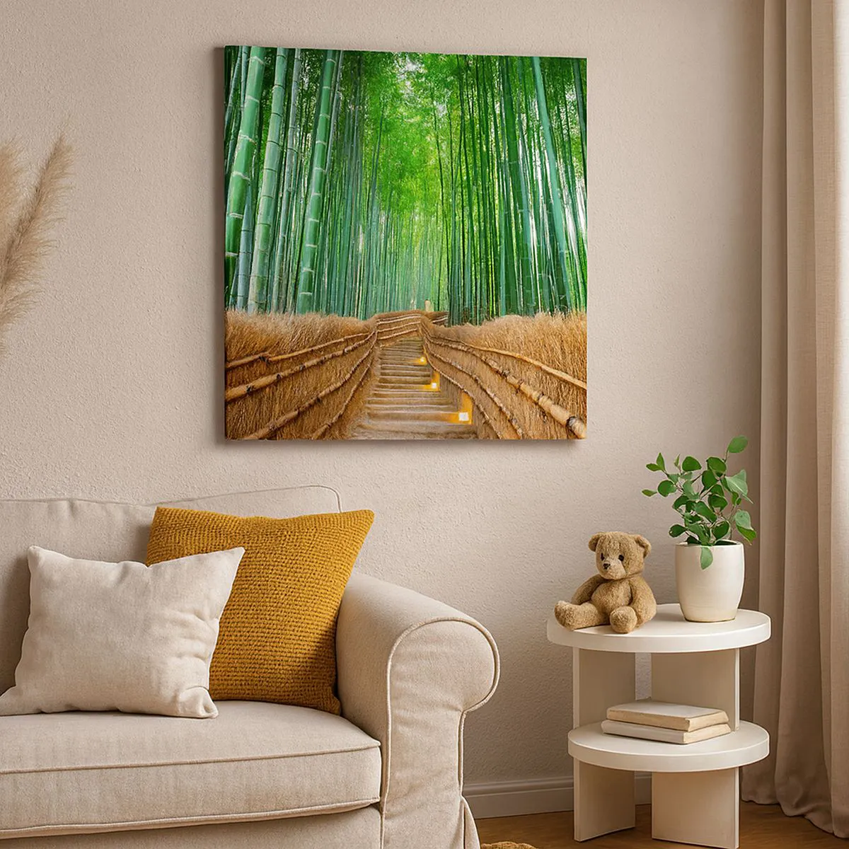 Tablou pe pânză - Esența naturii asiatice - 30x30 cm