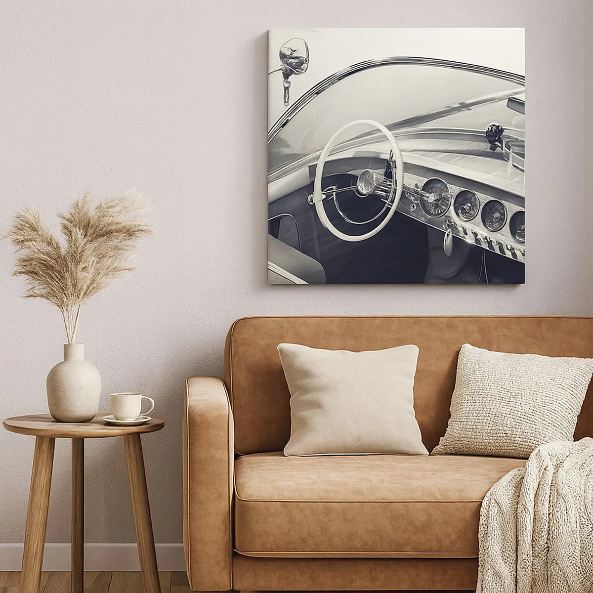 Impression sur toile - Image sur toile - Temps pour riche - 60x60 cm