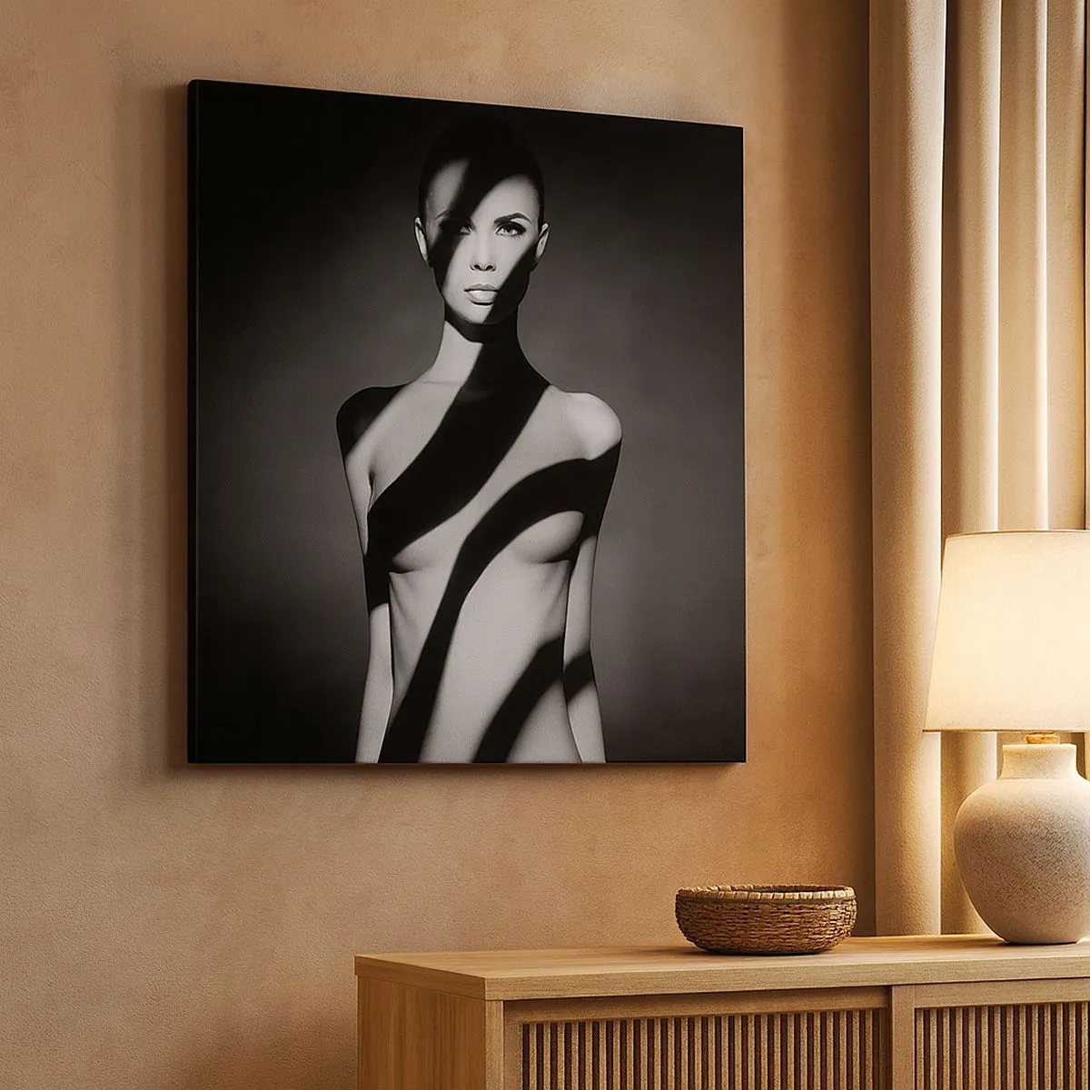 Impression sur toile - Image sur toile - Dans la brillance et l'ombre - 60x60 cm