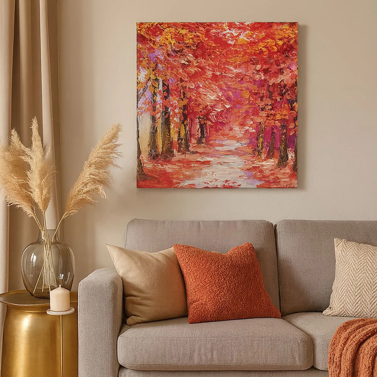 Canvas picture - Autumnal Impression - 70x70 cm