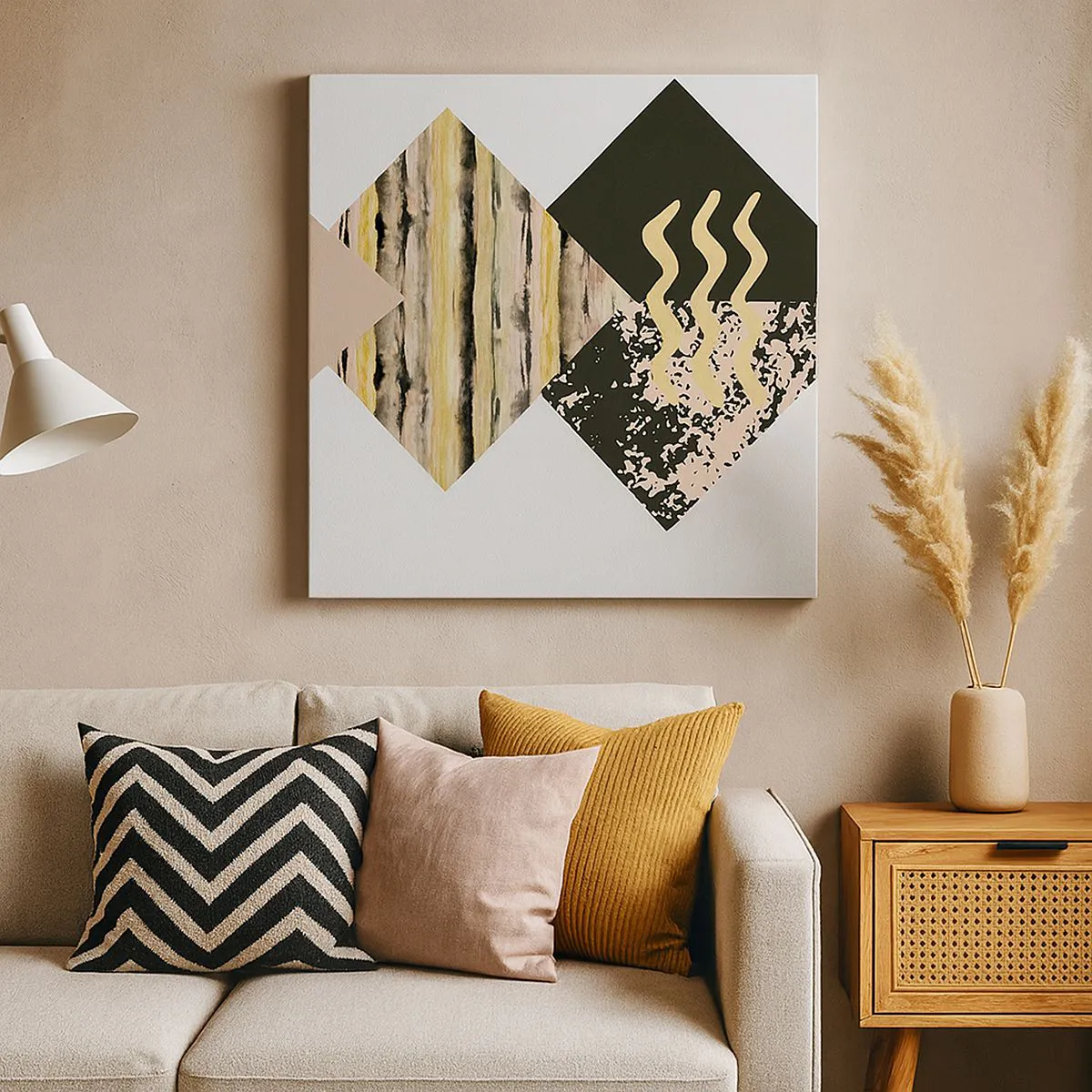 Canvastavla - Bild på duk - Inte så enkelt - 30x30 cm