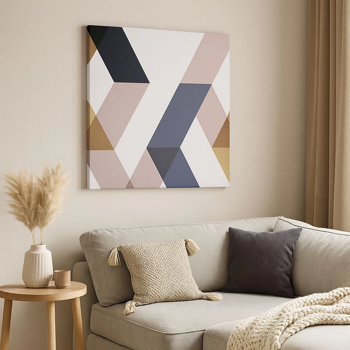 Bild auf Leinwand - Leinwandbild - Ebenen und Winkel - 30x30 cm