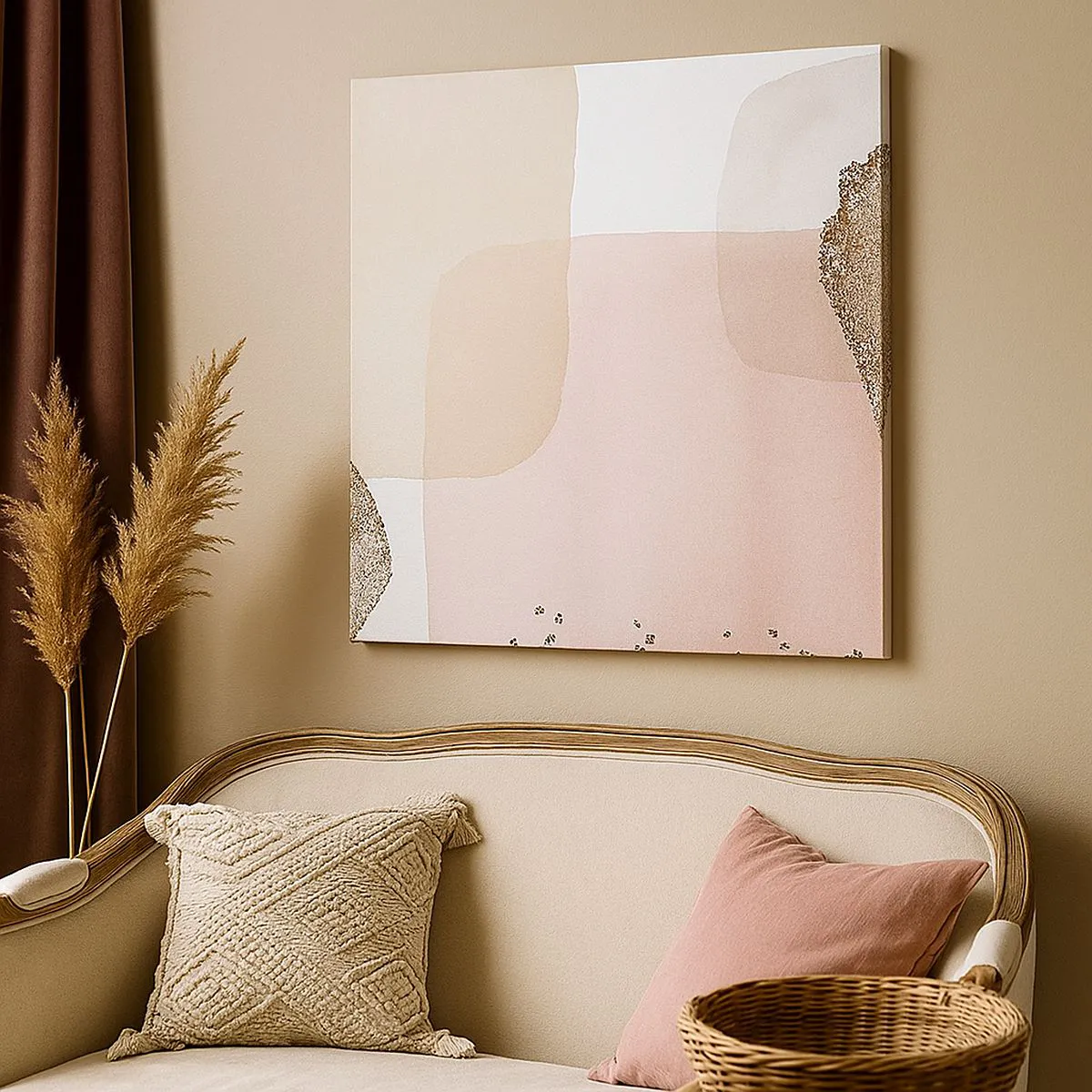 Quadro em tela - Olhar através da cor - 60x60 cm