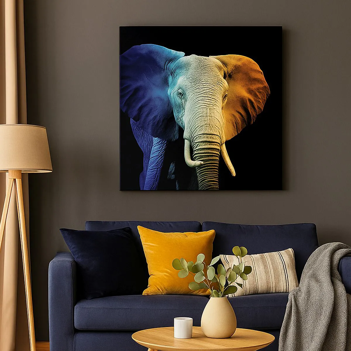 Bild auf Leinwand - Leinwandbild - Exzentrisch, kein Verrückter - 30x30 cm