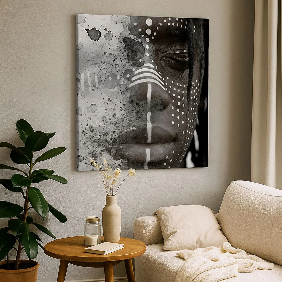 Quadro em tela - Descubra o espírito primordial - 70x70 cm