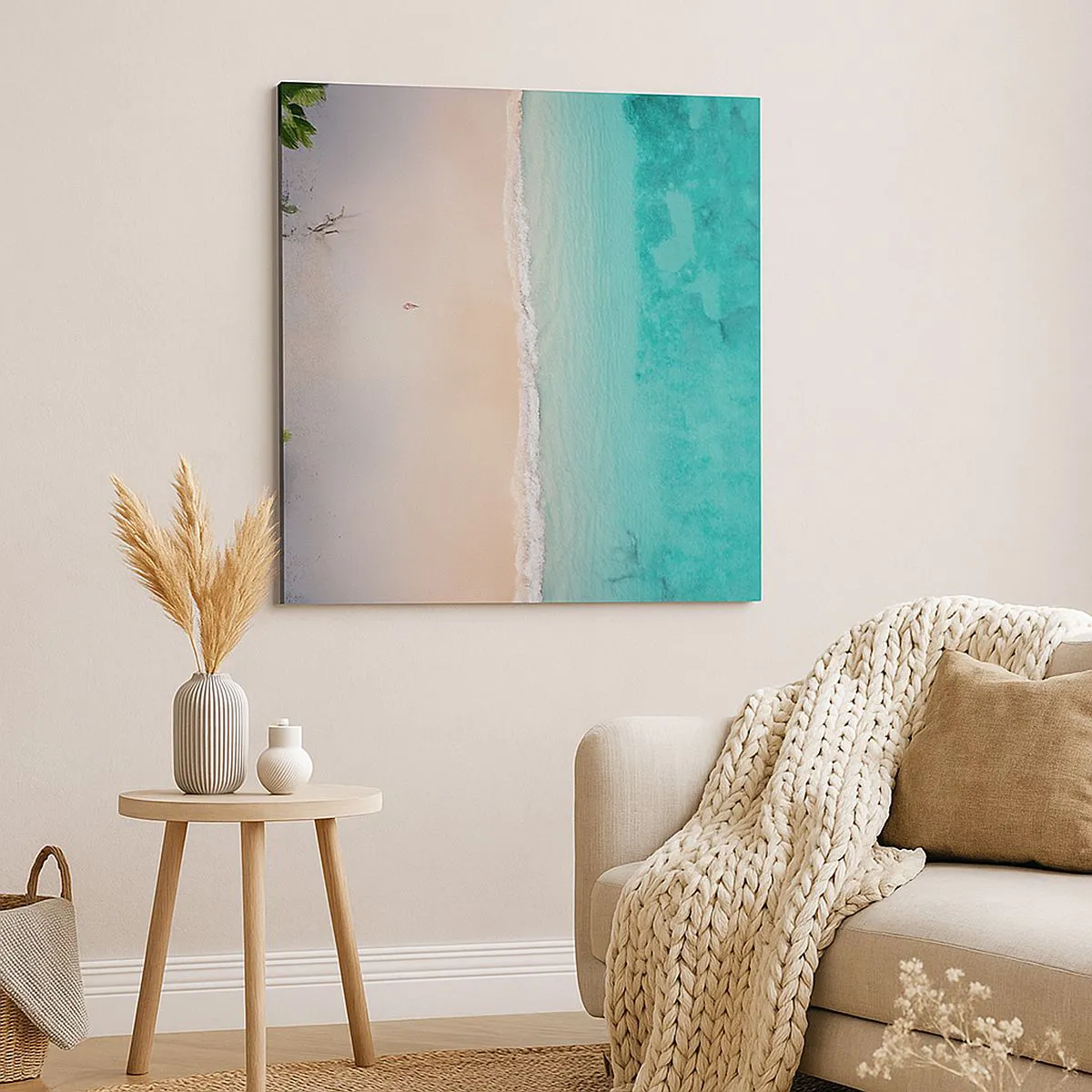 Tablou pe pânză - Plaja din paradis - 30x30 cm