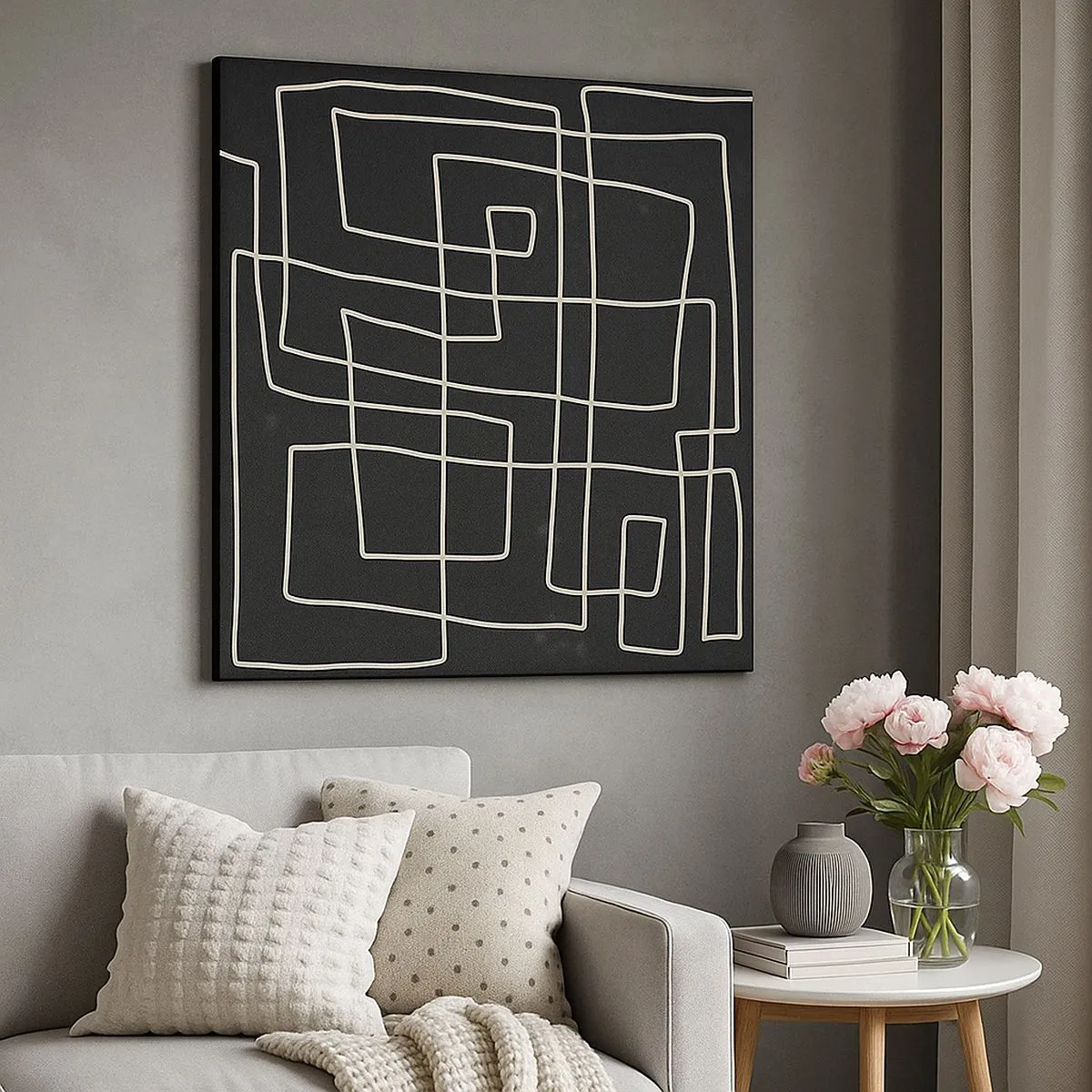 Canvastavla - Bild på duk - Inte så enkelt - 50x50 cm