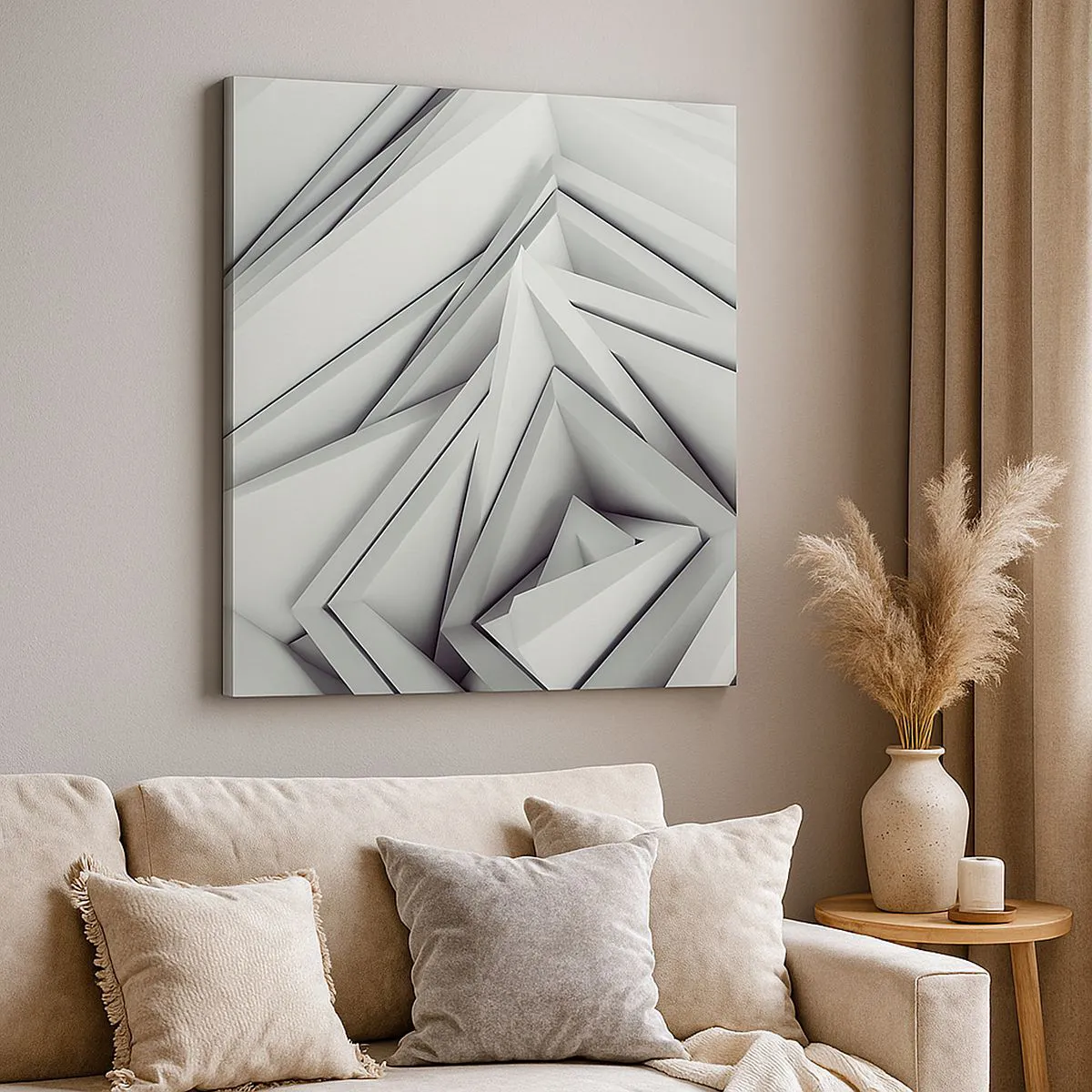 Canvastavla - Bild på duk - Blommande vassa kanter - 30x30 cm