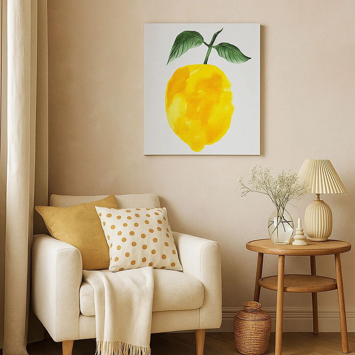 Quadro em tela - Como saborear o sol - 30x30 cm